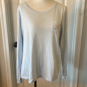 Light Blue Vineyard Vines Long Sleeve
